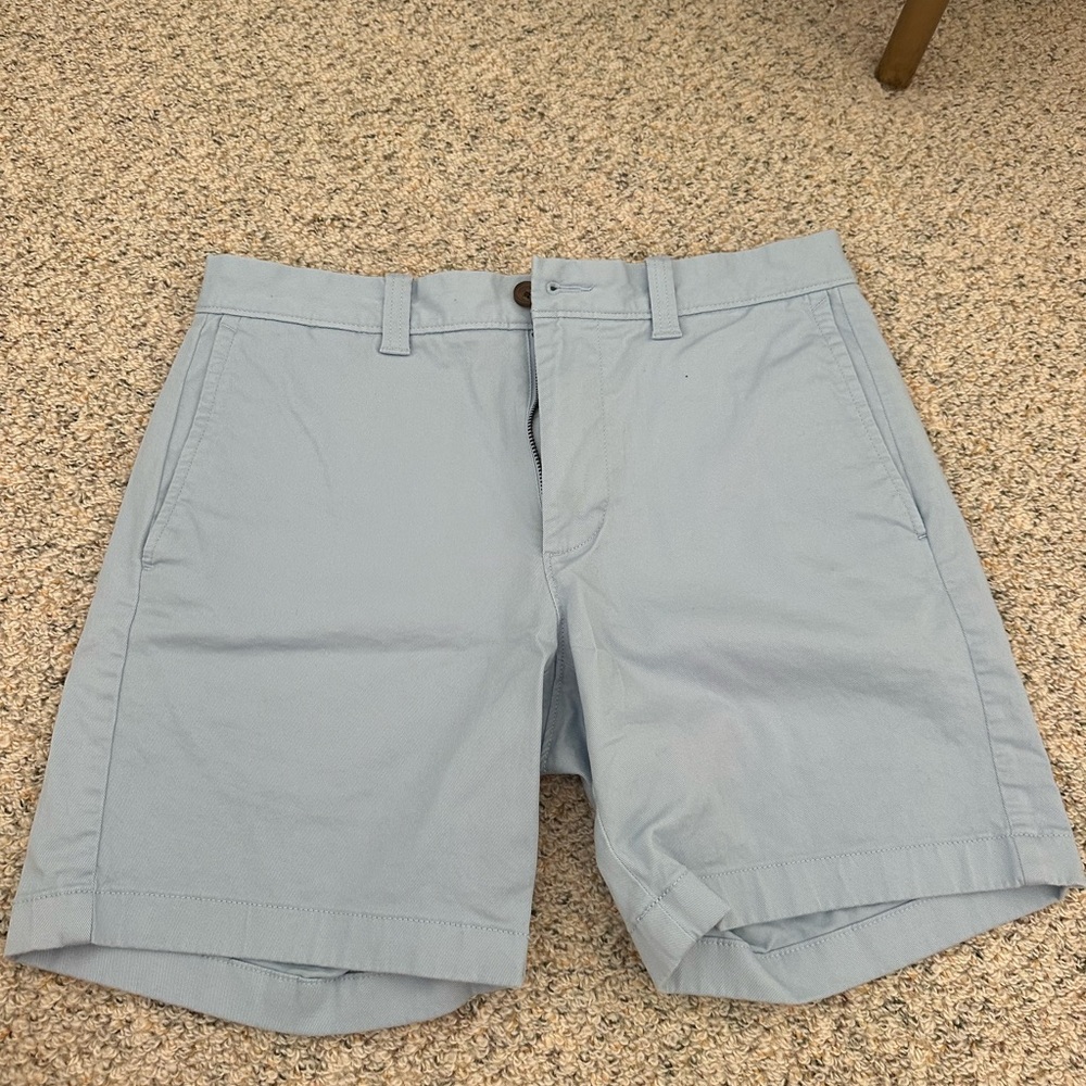 J. Crew Men's Sky Blue Flat Front Shorts